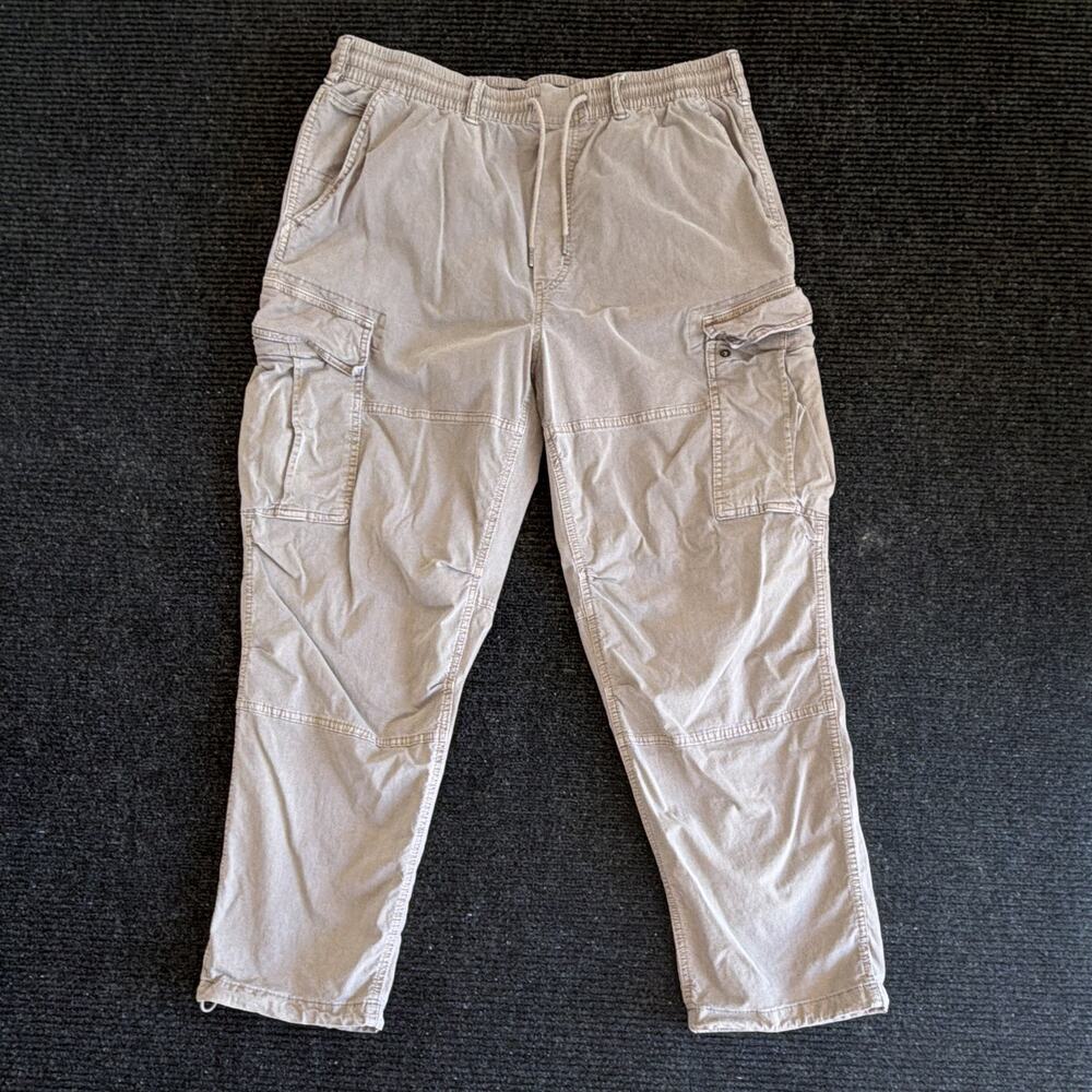 American Eagle Men's M Khaki Cargo Pants Y2K Gorpcore Skater Streetwear Utility